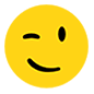 Emoji 😉 Faccina Che Fa L’occhiolino su Microsoft Windows 10.