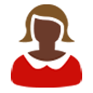 Émoji 👩🏿 Femme : Peau Foncée sur Microsoft Windows 10.