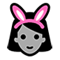 👯 Emoji Personas Con Orejas De Conejo en Microsoft Windows 10.