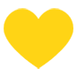 💛 Emoji Corazón Amarillo en Microsoft Windows 10.