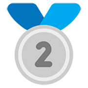 🥈 Emoji Medalla De Plata en Microsoft Windows 11 22H2.