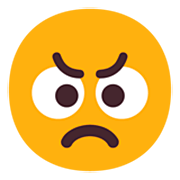 Emoji 😠 Faccina Arrabbiata su Microsoft Windows 11 22H2.