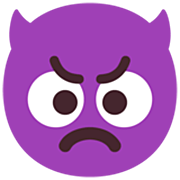 👿 Emoji Rosto Zangado Com Chifres na Microsoft Windows 11 22H2.