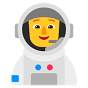 Émoji 🧑‍🚀 Astronaute sur Microsoft Windows 11 22H2.