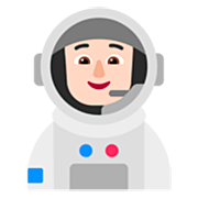 🧑🏻‍🚀 Emoji Astronauta: Tono De Piel Claro en Microsoft Windows 11 22H2.