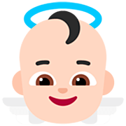 👼🏻 Emoji Bebé ángel: Tono De Piel Claro en Microsoft Windows 11 22H2.