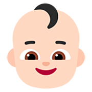 👶🏻 Emoji Bebé: Tono De Piel Claro en Microsoft Windows 11 22H2.
