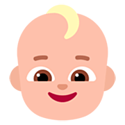 👶🏼 Emoji Bebé: Tono De Piel Claro Medio en Microsoft Windows 11 22H2.