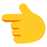 👈 Emoji Dorso De Mano Con índice A La Izquierda en Microsoft Windows 11 22H2.