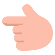👈🏼 Emoji Dorso De Mano Con índice A La Izquierda: Tono De Piel Claro Medio en Microsoft Windows 11 22H2.
