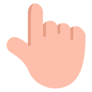 👆🏼 Emoji Dorso De Mano Con índice Hacia Arriba: Tono De Piel Claro Medio en Microsoft Windows 11 22H2.