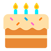 Émoji 🎂 Gâteau D’anniversaire sur Microsoft Windows 11 22H2.