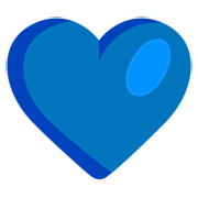 💙 Emoji Coração Azul na Microsoft Windows 11 22H2.