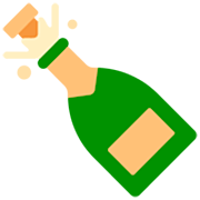 Emoji 🍾 Bottiglia Stappata su Microsoft Windows 11 22H2.
