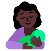 🤱🏿 Emoji Lactancia Materna: Tono De Piel Oscuro en Microsoft Windows 11 22H2.