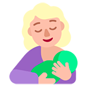 🤱🏼 Emoji Lactancia Materna: Tono De Piel Claro Medio en Microsoft Windows 11 22H2.