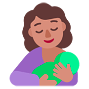 🤱🏽 Emoji Lactancia Materna: Tono De Piel Medio en Microsoft Windows 11 22H2.