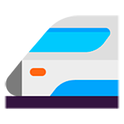 Emoji 🚅 Treno Alta Velocità Punta Arrotondata su Microsoft Windows 11 22H2.