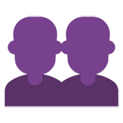 Emoji 👥 Profilo Di Due Persone su Microsoft Windows 11 22H2.