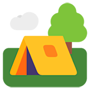 🏕️ Emoji Camping en Microsoft Windows 11 22H2.