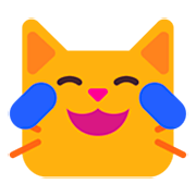 Emoji 😹 Gatto Con Lacrime Di Gioia su Microsoft Windows 11 22H2.