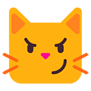 😼 Emoji Rosto De Gato Com Sorriso Irônico na Microsoft Windows 11 22H2.