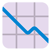 Emoji 📉 Grafico Con Andamento Negativo su Microsoft Windows 11 22H2.