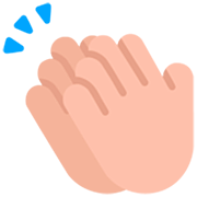 👏🏼 Emoji Mãos Aplaudindo: Pele Morena Clara na Microsoft Windows 11 22H2.