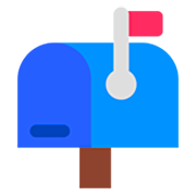 📫 Emoji Caixa De Correio Fechada Com Bandeira Levantada na Microsoft Windows 11 22H2.