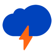 🌩️ Emoji Nube Con Rayo en Microsoft Windows 11 22H2.