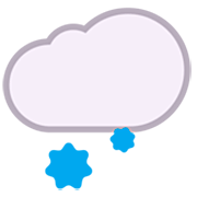 🌨️ Emoji Nube Con Nieve en Microsoft Windows 11 22H2.