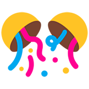 Emoji 🎊 Coriandoli su Microsoft Windows 11 22H2.