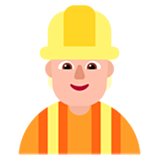 👷🏼 Emoji Bauarbeiter(in): mittelhelle Hautfarbe Microsoft Windows 11 22H2.