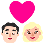 👨🏻‍❤️‍👩🏼 Emoji Pareja Enamorada - Hombre: Tono De Piel Claro, Mujer: Tono De Piel Claro Medio en Microsoft Windows 11 22H2.