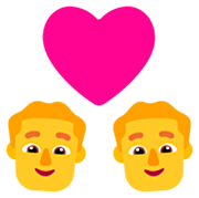 👨‍❤️‍👨 Emoji Pareja Enamorada: Hombre Y Hombre en Microsoft Windows 11 22H2.
