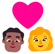 Émoji 👨🏾‍❤️‍👩 Couple Avec Cœur - Homme: Peau Mate, Femme sur Microsoft Windows 11 22H2.