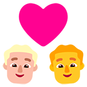 👨🏼‍❤️‍👨 Emoji Pareja Enamorada - Hombre: Tono De Piel Claro Medio, Hombre en Microsoft Windows 11 22H2.