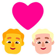 👨‍❤️‍👨🏼 Emoji Pareja Enamorada - Hombre, Hombre: Tono De Piel Claro Medio en Microsoft Windows 11 22H2.