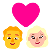 Émoji 👨‍❤️‍👩🏼 Couple Avec Cœur - Homme, Femme: Peau Moyennement Claire sur Microsoft Windows 11 22H2.