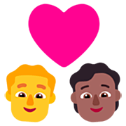 👨‍❤️‍🧑🏾 Emoji Pareja Enamorada: Hombre, Persona, Sin tono de piel, Tono De Piel Oscuro Medio en Microsoft Windows 11 22H2.