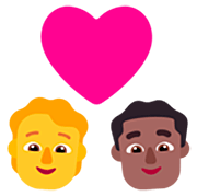 🧑‍❤️‍👨🏾 Emoji Pareja Enamorada: Persona, Hombre, Sin tono de piel, Tono De Piel Oscuro Medio en Microsoft Windows 11 22H2.