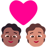 Émoji 🧑🏾‍❤️‍🧑🏽 Couple Avec Cœur: Personne, Personne, Peau Mate, Peau Légèrement Mate sur Microsoft Windows 11 22H2.