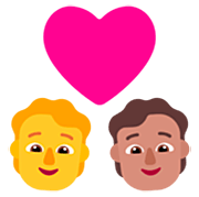 🧑‍❤️‍🧑🏽 Emoji Pareja Enamorada: Persona, Persona, Sin tono de piel, Tono De Piel Medio en Microsoft Windows 11 22H2.