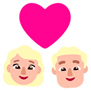 Emoji 👩🏼‍❤️‍👨🏼 Coppia Con Cuore - Donna: Carnagione Abbastanza Chiara, Uomo: Carnagione Abbastanza Chiara su Microsoft Windows 11 22H2.