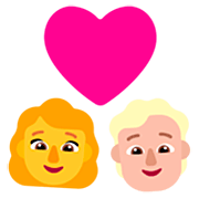 👩‍❤️‍🧑🏼 Emoji Liebespaar: Frau, Person, Kein Hautton, mittelhelle Hautfarbe Microsoft Windows 11 22H2.
