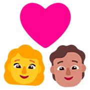 Emoji 👩‍❤️‍🧑🏽 Coppia Con Cuore: Donna, persona, Nessun tono della pelle, Carnagione Olivastra su Microsoft Windows 11 22H2.