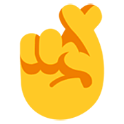 Emoji 🤞 Dita Incrociate su Microsoft Windows 11 22H2.