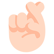 Emoji 🤞🏻 Dita Incrociate: Carnagione Chiara su Microsoft Windows 11 22H2.