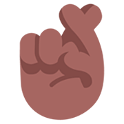 🤞🏾 Emoji Dedos Cruzados: Pele Morena Escura na Microsoft Windows 11 22H2.