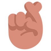 🤞🏽 Emoji Dedos Cruzados: Tono De Piel Medio en Microsoft Windows 11 22H2.